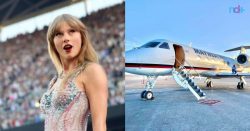 com-o-jatinho-mais-poluente-entre-as-celebridades,-taylor-swift-sofre-com-o-calor-do-brasil