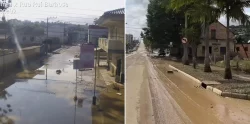 fotos:-nivel-do-rio-diminui-e-‘mar-de-lama’-toma-conta-das-ruas-de-laurentino-e-rio-do-oeste