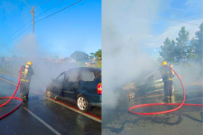 incendio-deixa-carro-completamente-destruido-em-bairro-de-ararangua,-no-sul-de-sc